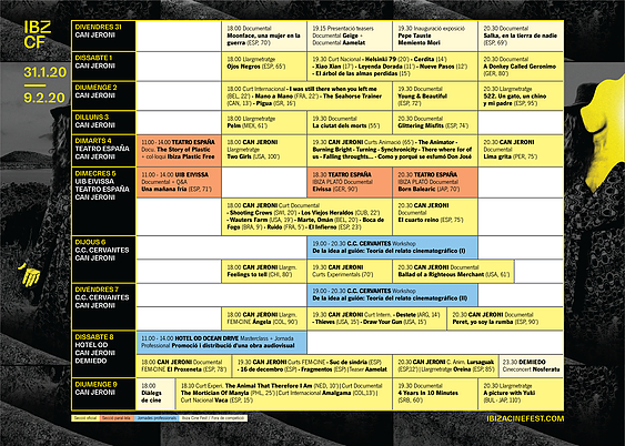 Programación Ibiza Fest